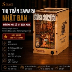 Mô Hình Halom book nook diy thị trấn Sawara quyến rũ ở Narita, Nhật Bản.
