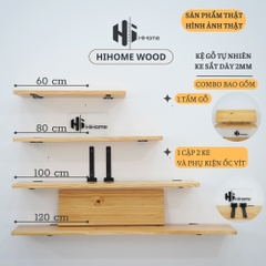 KỆ GỖ TREO TƯỜNG KÈM PASS KGT007