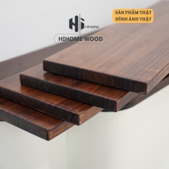GỖ THÔNG MÀU ÓC CHÓ ĐÃ SƠN PHỦ CHỐNG BÁM BẨN CHỐNG Ố 20CM x DÀY 2,2CM x DÀI 60CM 80CM 100CM 120CM