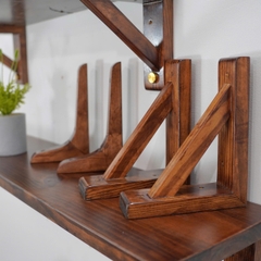 KỆ GỖ TREO TƯỜNG MÀU NÂU RUSTIC DECOR RỘNG 20CM KGT005