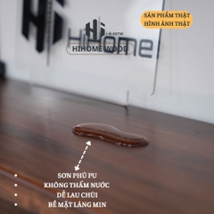 KỆ GỖ TREO TƯỜNG MÀU NÂU RUSTIC KÈM PASS KGT008