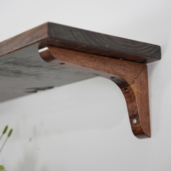 KỆ GỖ TREO TƯỜNG MÀU NÂU RUSTIC DECOR RỘNG 20CM KGT005