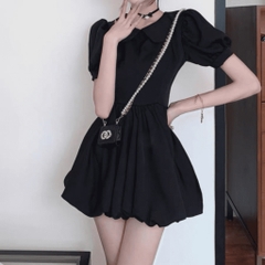 Đầm váy xòe chân váy ngắn tay phông có hai lớp có lớp lót có bigsize | vd30