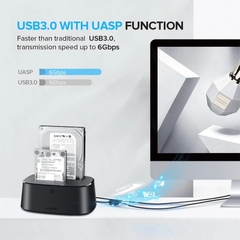 Dock đựng ổ cứng kép Sata 2.5/3.5inch chuẩn USB 3.0 Ugreen 50857
