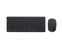 Bộ bàn phím chuột không dây Rapoo 9050M (Bluetooth/Wireless/ Pin sạc/ Đen)