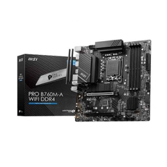 Mainboard MSI PRO B760M-A WIFI DDR4 (Intel B760/ Socket 1700/ M-ATX/ 4 khe ram/ DDR4/ 2.5 Gigabit LAN)