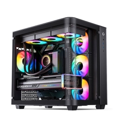 Vỏ máy tính Jonsbo TK-3 Black (Mid Tower/ ATX/ Đen)