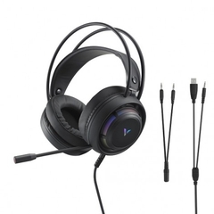 Tai nghe gaming có dây Rapoo VH110 (Kết nối 3.5mm + USB, Led RGB)