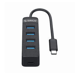 Bộ chia Type C ra 4 cổng USB 3.0 Orico TWC3-4A-BK-EP