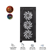 Vỏ Case Asus TUF Gaming GT302 ARGB Black (eATX/Full Tower/ Màu Đen/BTF)