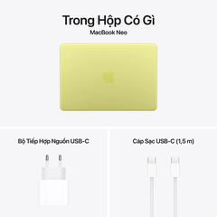 Laptop MacBook Neo 13 inch A18 Pro 8GB/256GB - Vàng Citrus