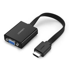 Cáp chuyển đổi HDMI to VGA dẹt có Audio Ugreen 40248 Chính hãng