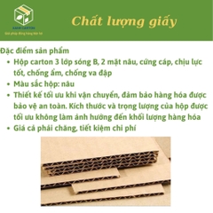 35x15x15 Hộp Carton đóng hàng giá rẻ - Xanh Carton
