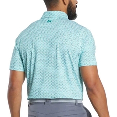 ÁO FOOTJOY Allover Floral Lisle EMERALD/WHITE