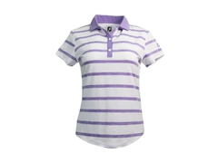 Áo Footjoy Cap Sleeve Spacedye Stripe Shirt White/Purple
