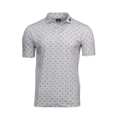 ÁO FOOTJOY DS PAISLEY PRT LISLE WHITE/SKY