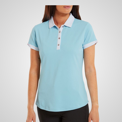Áo Footjoy Short Sleeve Color Block Shirt Blue
