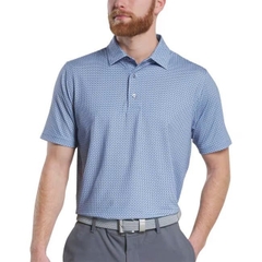 ÁO FOOTJOY Tonal Dot Print Lisle Lt.Blue
