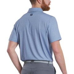 ÁO FOOTJOY Tonal Dot Print Lisle Lt.Blue
