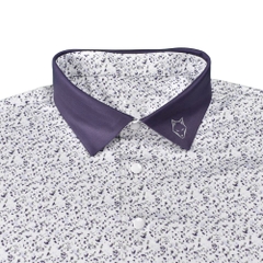 ÁO GOLF HANDEE 6 MÀU ÁO TRẮNG - CỔ TÍM