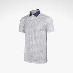 ÁO GOLF HANDEE 6 MÀU ÁO TRẮNG - CỔ TÍM