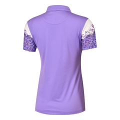 Áo golf nữ HGF tím phối trắng Pro FX