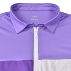 Áo golf nữ HGF tím phối trắng Pro FX