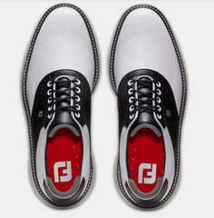 GIÀY FOOTJOY TRADITIONS SPIKELESS WHITE/BLACK