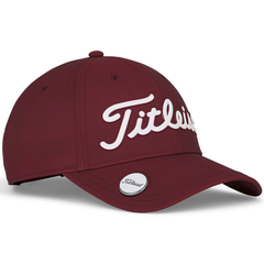 NÓN PLAYERS BALL MARKER BURGUNDY/WHITE
