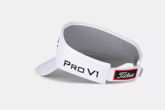 NÓN TOUR PERFORMANCE VISOR STAFF WHITE