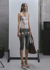 RAW Stars Printed Capri Jeans