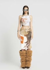 MAP Printed Midi Skirt