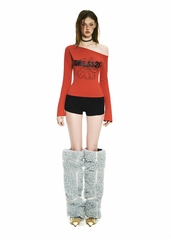 BONG One Shoulder Long Sleeves Top