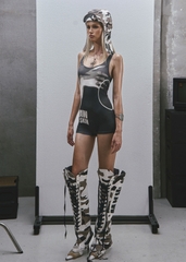 RAW Printed Tank Playsuit