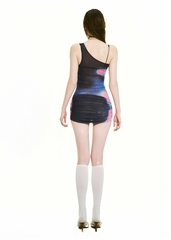 BONG One Shoulder Wrapped Hips Dress