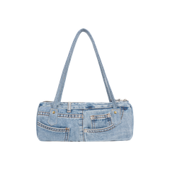 Recycled Denim Baguette Bag