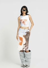 MAP Printed Midi Skirt