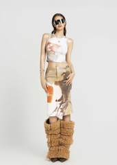 MAP Printed Midi Skirt