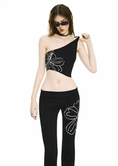 BONG One Shoulder Cropped Top