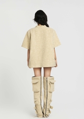 MAP Faux Oversized Top