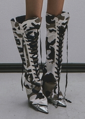 RAW Camouflage Pattern Cover Boots