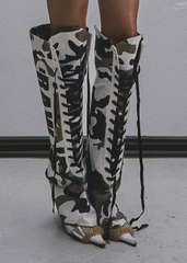 RAW Camouflage Pattern Cover Boots