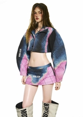 BONG Gradient Cropped Jacket