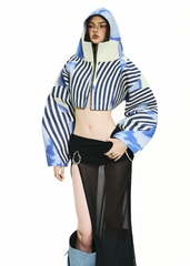 BONG Striped And Dots Oversized Jacket