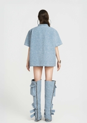 MAP Faux Oversized Top