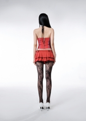BB Border Line Pleated Mini Skirt