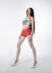 BanhBeo Graphic Side Lace Up Corset