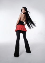 BB Pleated Split Side Mini Skirt