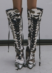 RAW Camouflage Pattern Cover Boots