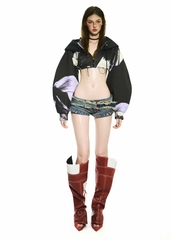 BONG Purple Blooms 2 in 1 Hoodie Skirt